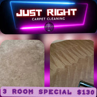 3 room Carpet Cleaning Special $130