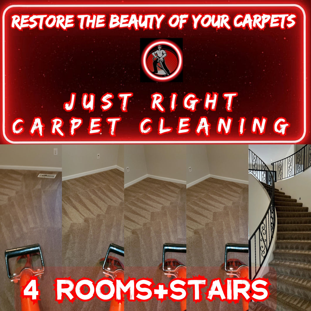 Sale-4 rooms +Stairs  Carpet Cleaning