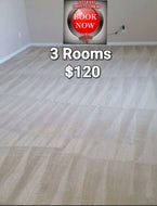 3 room Cleaning Special $120